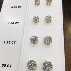 10KT  0.25CT DIAMOND EARRING 
