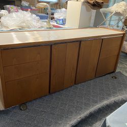 Oak Credenza