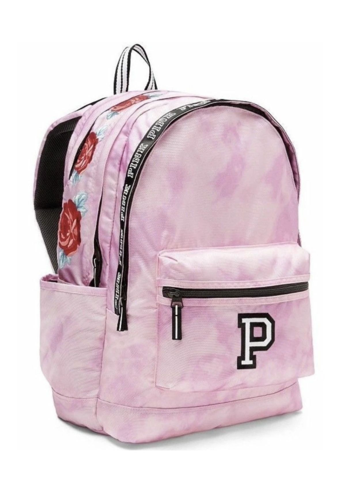 Victoria’s Secret PINK Tie Dye With Roses Campus Backpack NEW