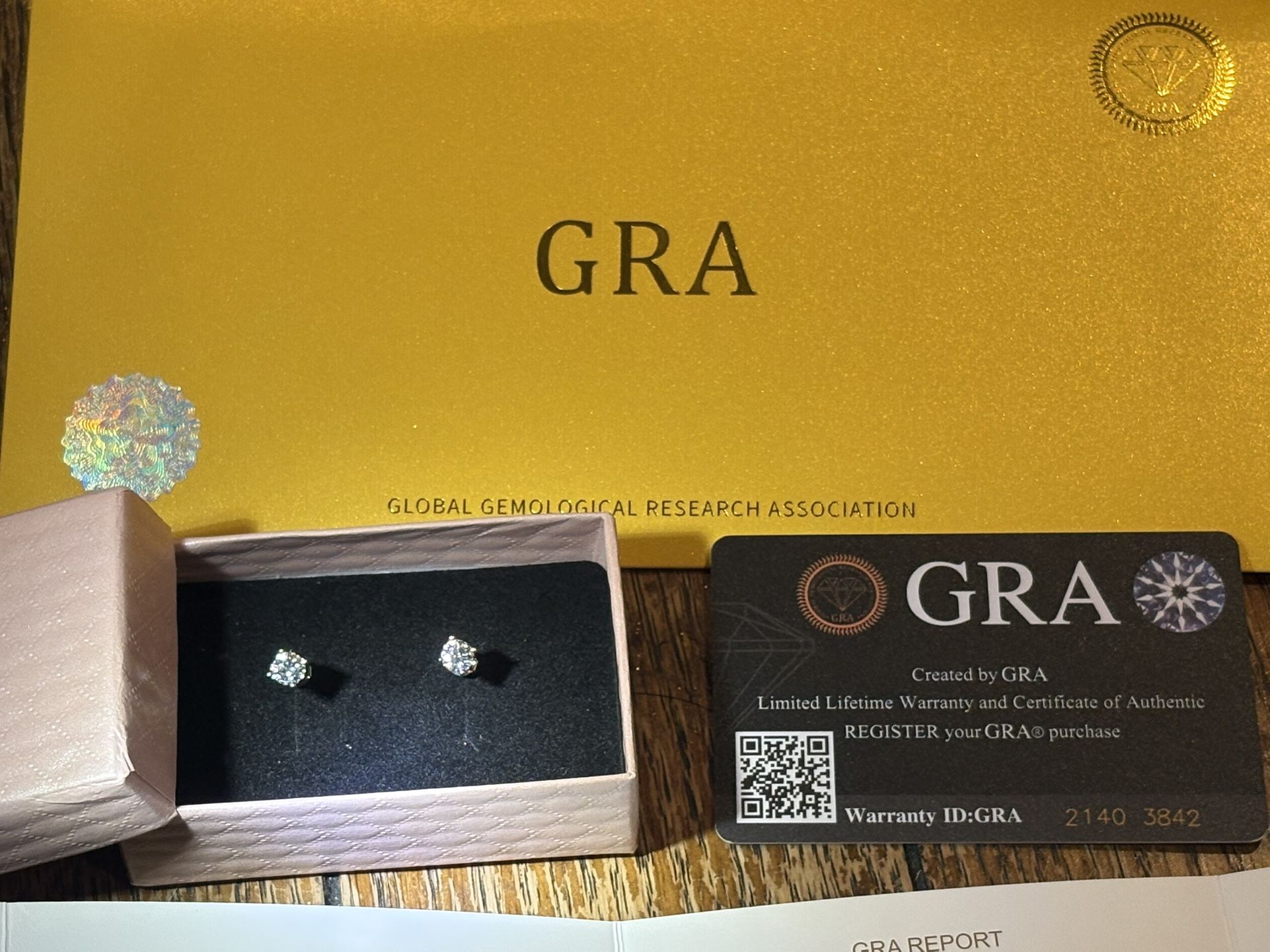 Lab Dimond Stud Earrings