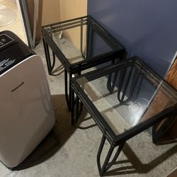 Glass End Tables 