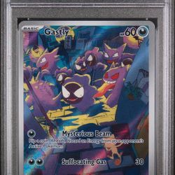 Gastly Art Rare #177 From Temporal Forces PSA 9