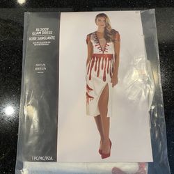 Bloody Glam Novelty Dress Halloween Costume NEW  Size L/XL (up to size 16) 