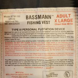 Bassman XL Fishing Vest 