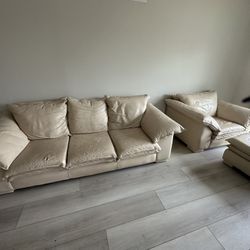 Sofa And Chair And Ottoman