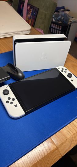 Nintendo - Switch OLED Handheld Console - 64GB Model: HEG-001 with White Joycons