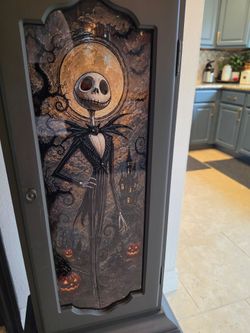 🖤 ONE-OF-A-KIND GOTHIC HALLOWEEN DISPLAY CABINET 🎃 Nightmare Before Christmas Jack Skellington