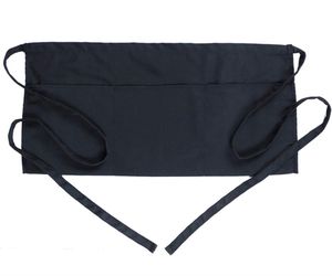 BOHARERS Waist Apron with 3 Pockets - Black Waitress Waiter Server