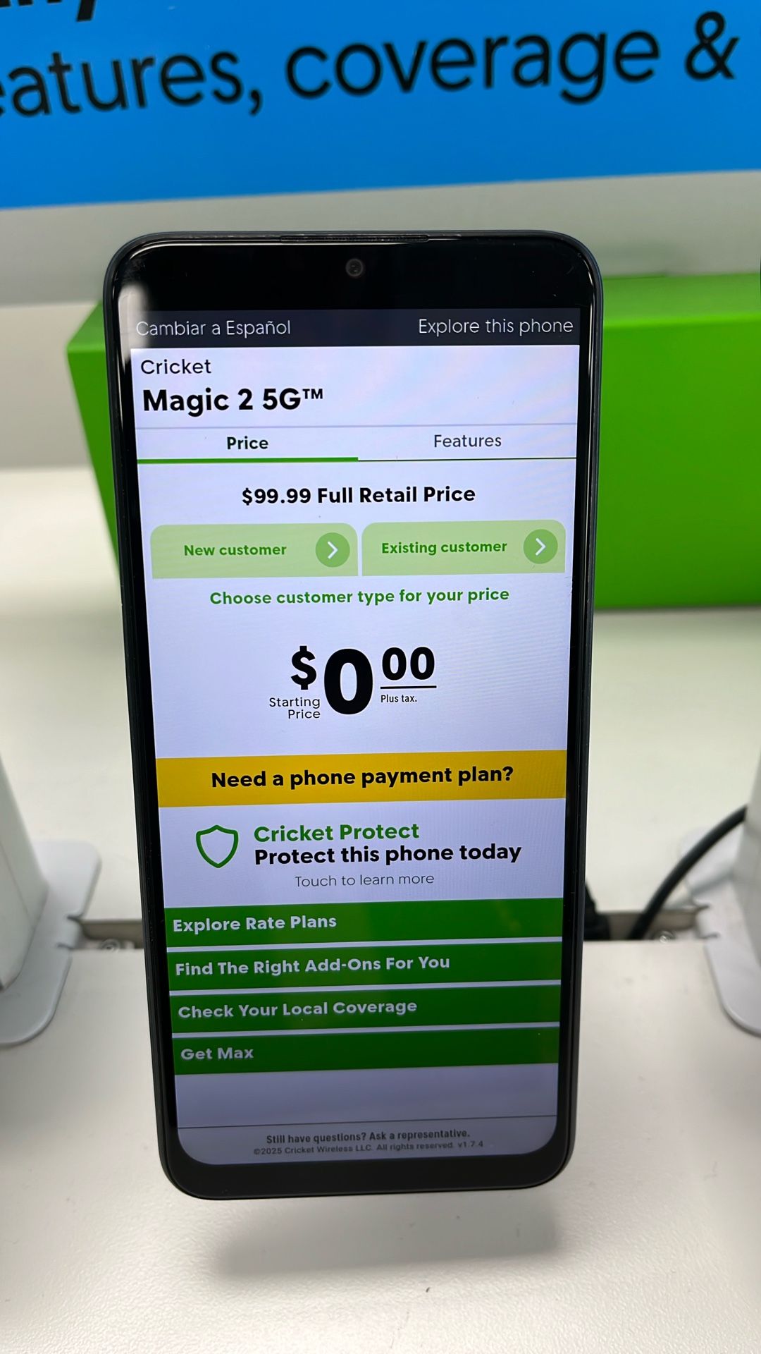 FREE Android Device - Only today 6/19 - Cricket Tucson Spectrum Mall