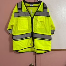 Hard Hat And Safety Vest 