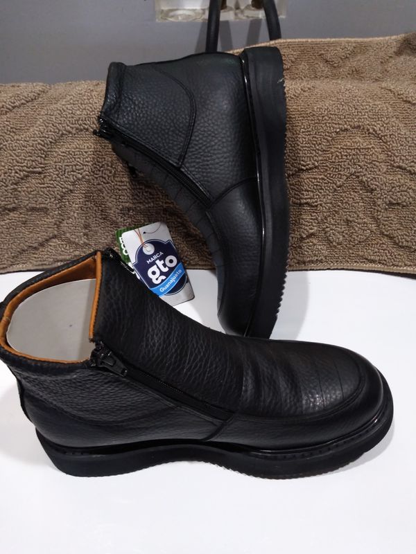 Mexican Leather Work Boots-Bota de Mexico de Piel for Sale in Orange ...