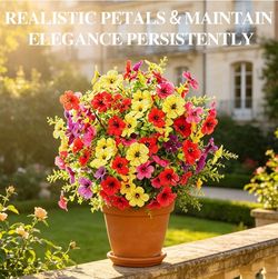 2 Pack Artificial Flowers
