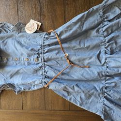 Denim Girls Dress, Size 10/12