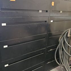 Large File Cabinets And Two Small Ones