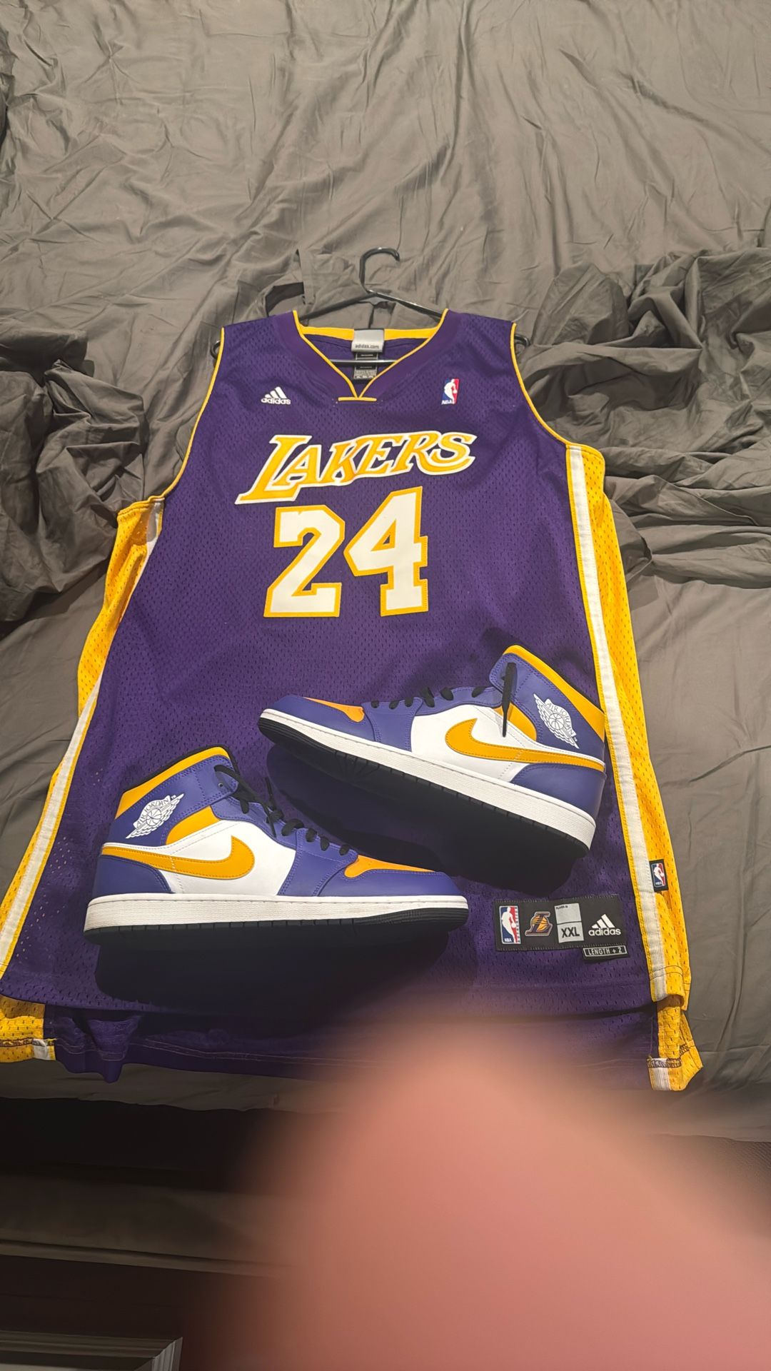 Laker Jersey With Matching Jordan’s