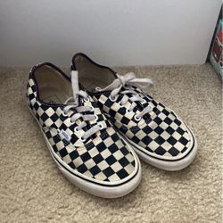 Checkered Vans 