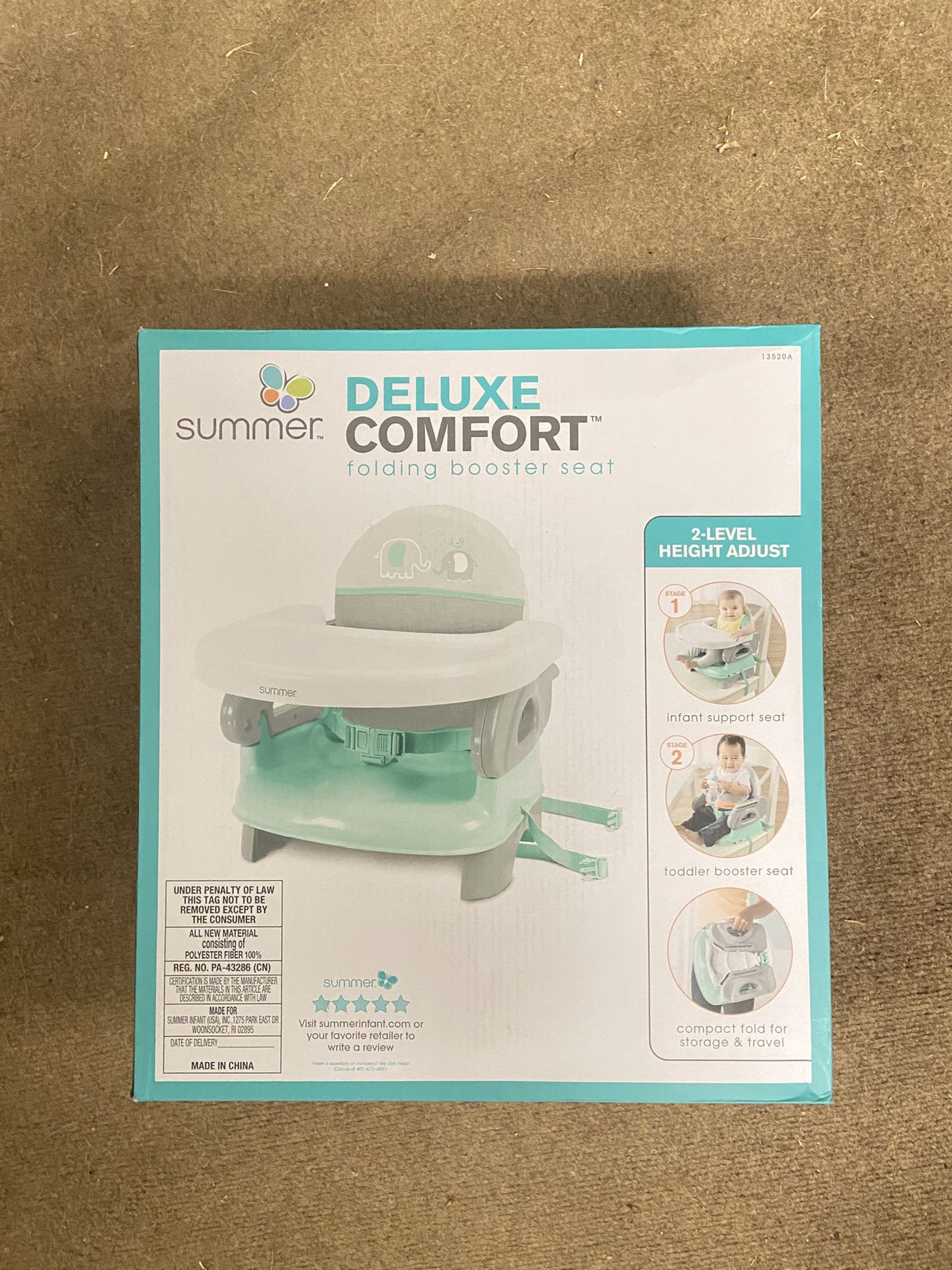 Unopened Deluxe Comfort Booster Seat