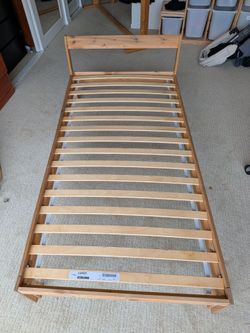 IKEA twin bed with slats