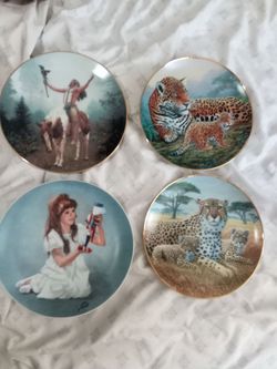 Vintage Wildlife & Art Collector Plates - Lot of 4 (Franklin Mint / Hamilton)