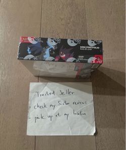 Pokemon Mega Evolution Phantasmal Flames booster packs with Mini Portfolio Display Sealed
