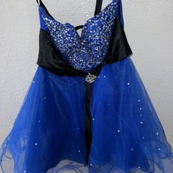 Blue Homecoming Dress