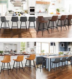 24” or 30” faux leather barstools (check details)
