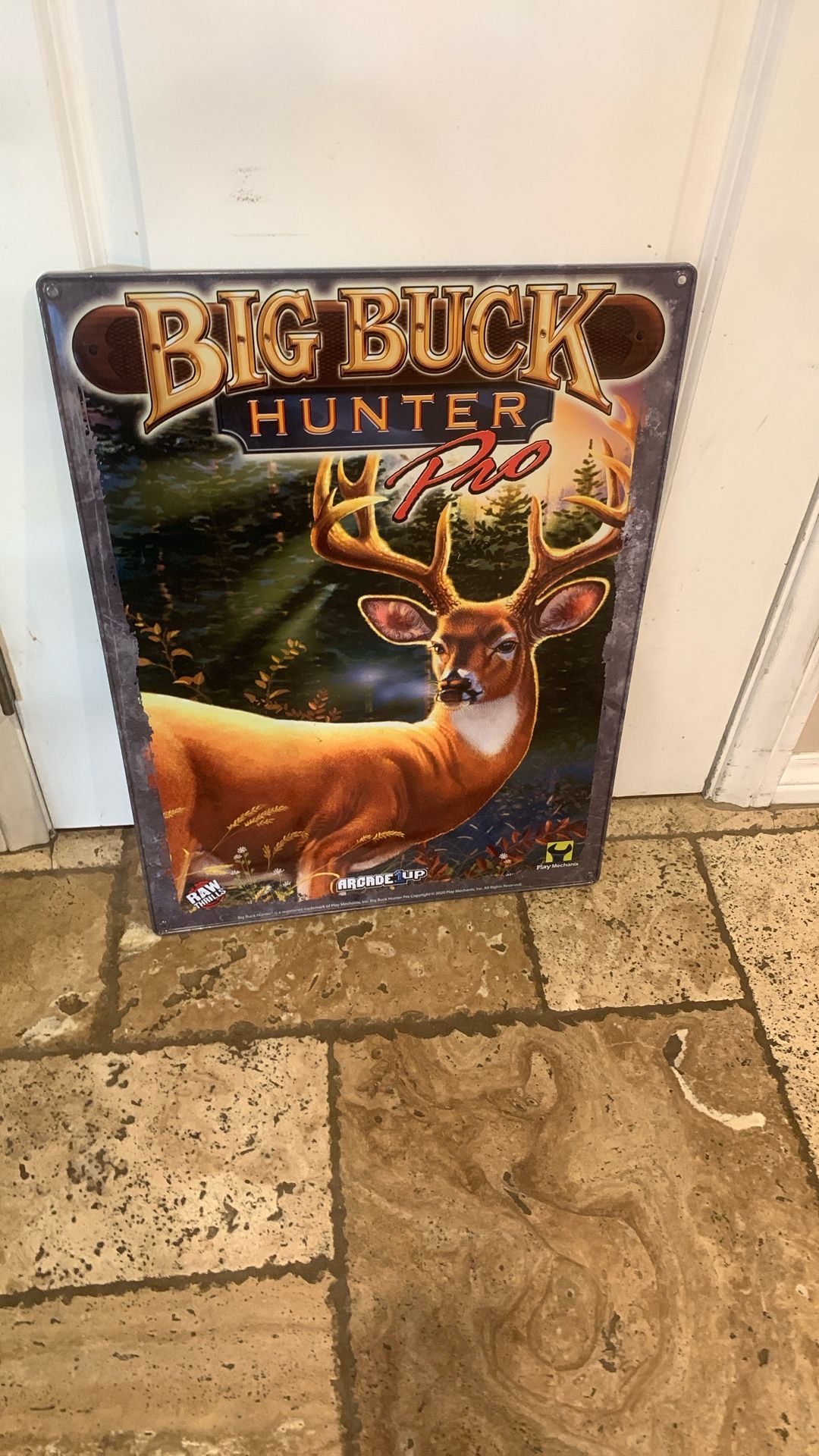 Arcade Large Metal Tin Advertisement 18x24