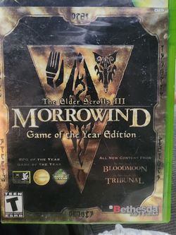 Bethesda The Elder Scrolls III: Morrowind GOTY + Expansion Pack Xbox NTSC T