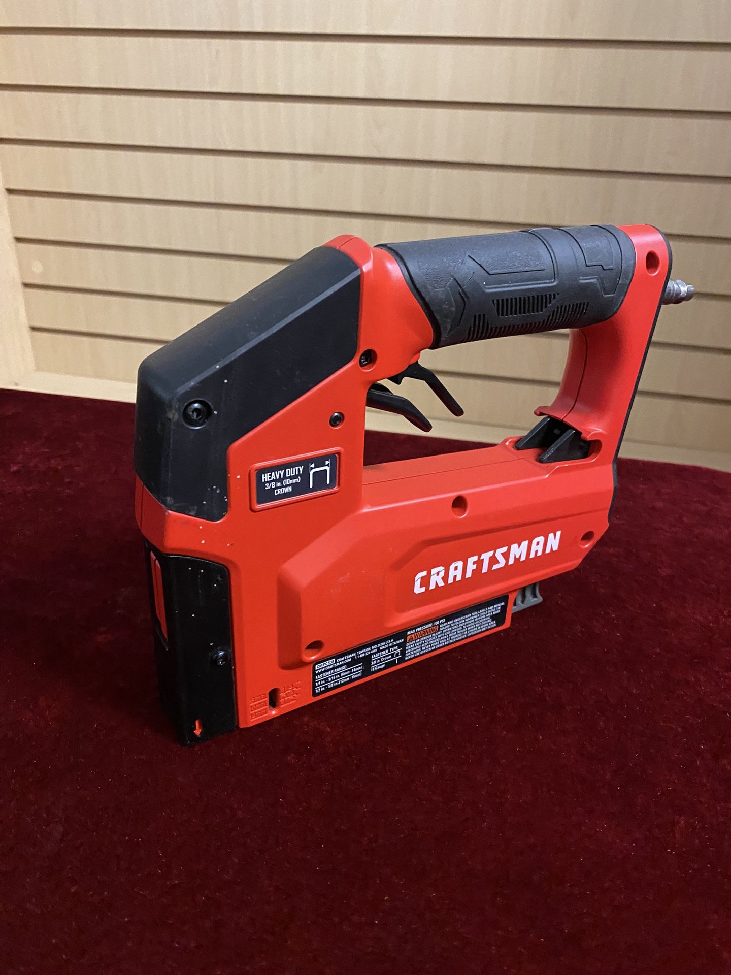 Tools / Air Tools & Compressors / Nailers & Pneumatic Staple CRAFTSMAN CM HD 3/8-IN CROWN STAPLER Model Cmpcs38