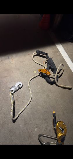 Petzl Grillon Lanyard and Petzl I'D S Descender