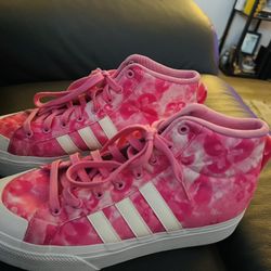 Women’s Size 10 Adidas Bravada 2.0 Platform Mid Canvas Shoes