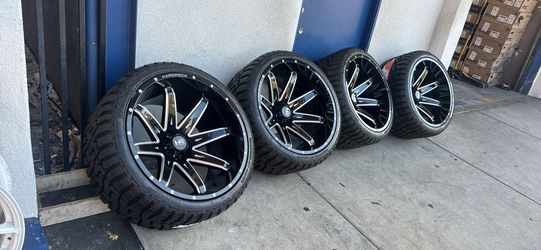 WHEELS HARD ROCK 24x14 CHEVY TAHOE YUKON DENALI 