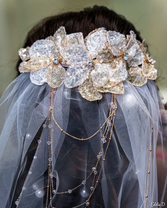 Golden Flower Veil
