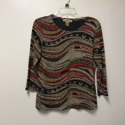 Women’s NOTATIONS  3/4 sleeve pullover top… Size…Medium