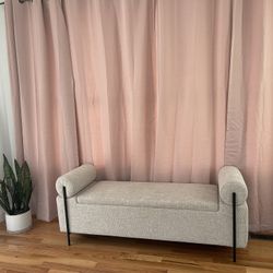 Steen Grey Storage Bench