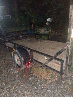 ​Heavy-Duty 6x10 Utility Trailer with Tool Basket & Ramp Gate – Ready to Work!