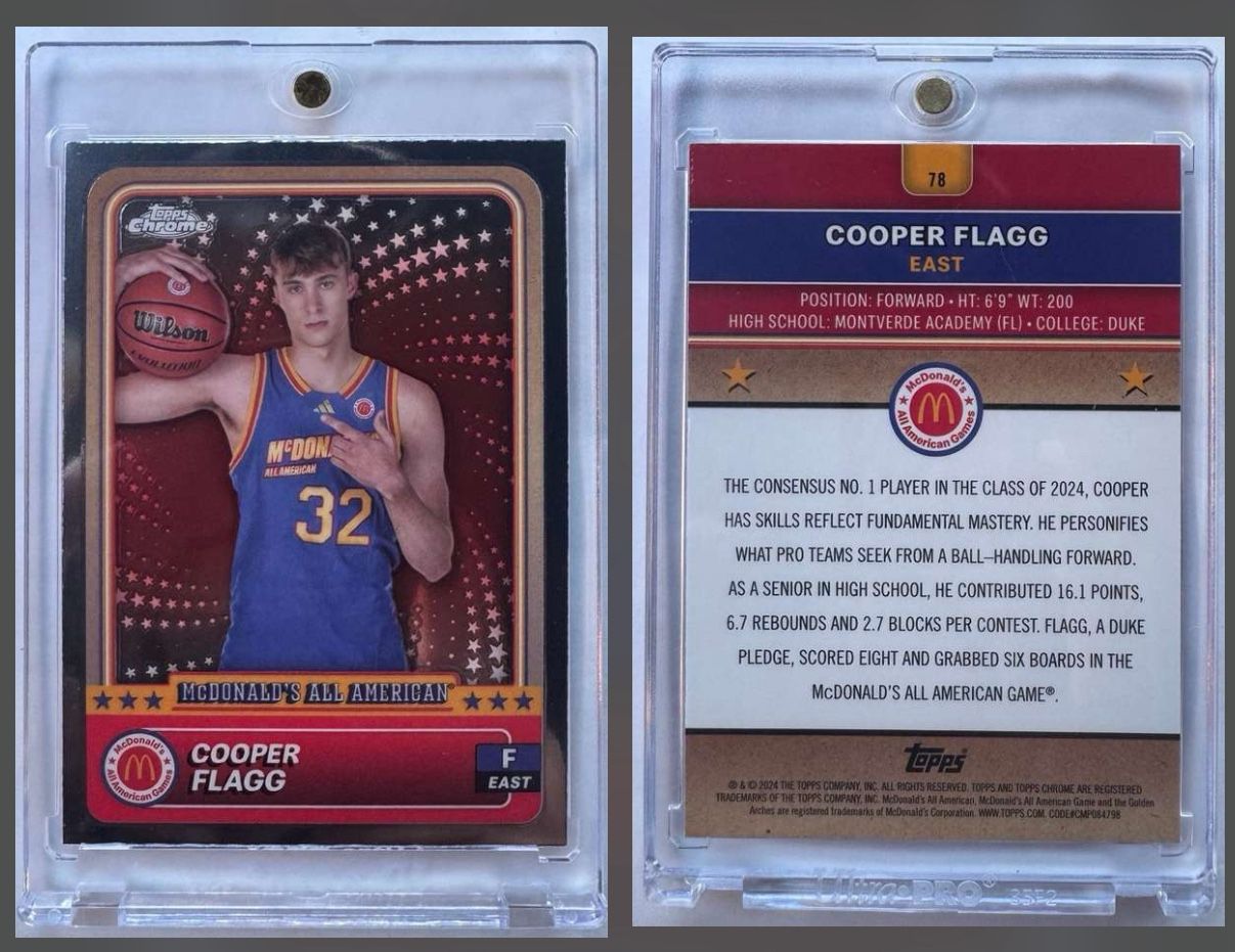 2024 Topps Chrome - Cooper Flagg - McDonald's All-American