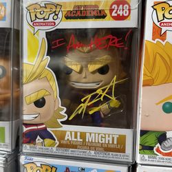 Signed All Might Figure Funko Pop (pictured To Prove)