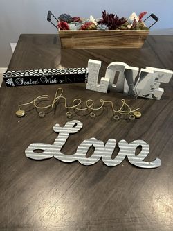 Wedding decor, Signs