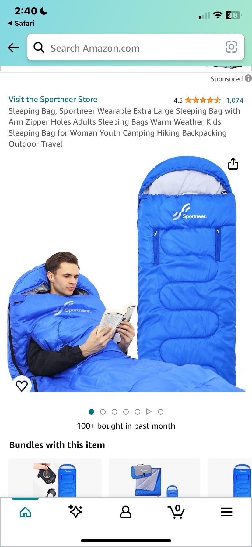 sleeping bag 