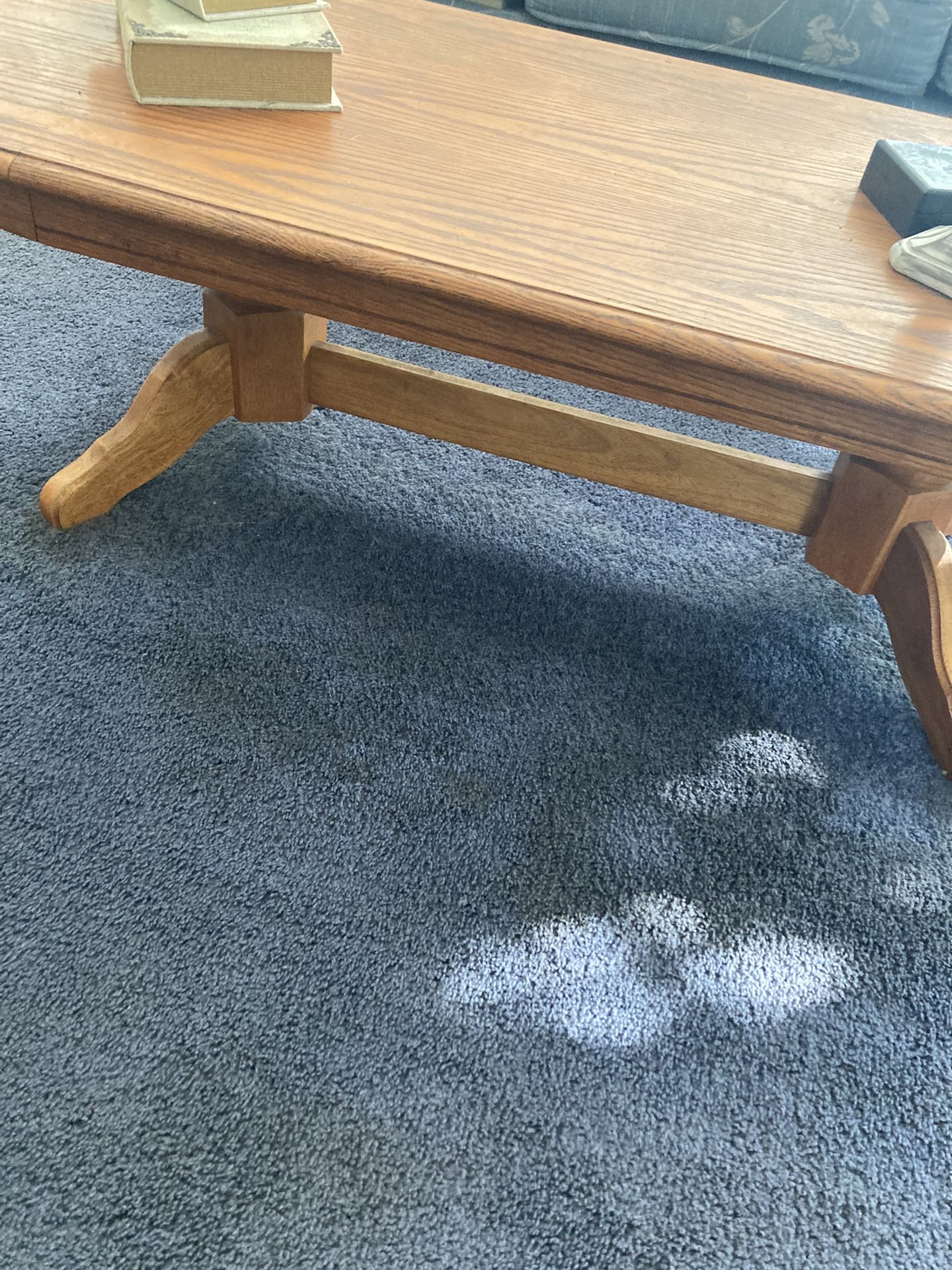 Blonde wood table