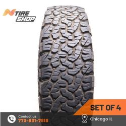 Set of 4 Used  9/32  LT  235/80R17  120/117S  BFGoodrich  All-Terrain T/A KO2