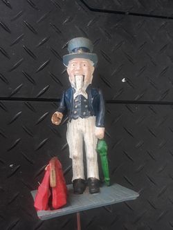 Cast iron Uncle Sam Bank parts