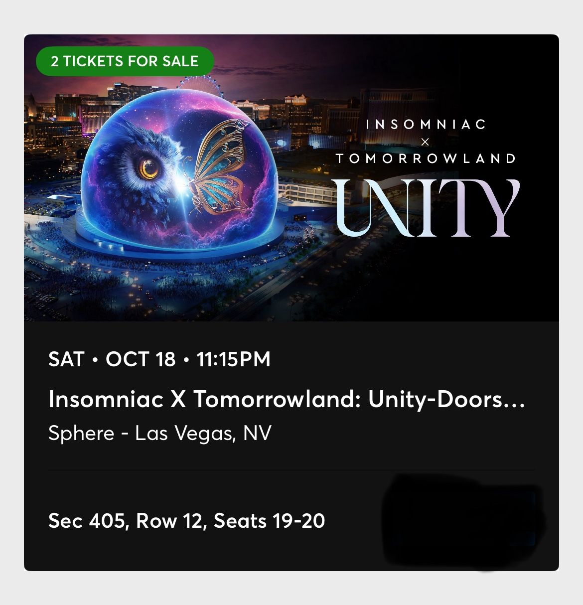 Tomorrow Land Unity Tickets - Subtronics