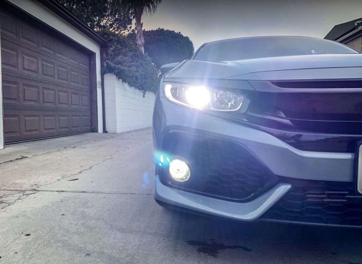 H3 LED Fogs Bulbs 6000K Xenon White, Extremely Bright 3030 Chips H3 LED Bulbs with Projector for Car Fog Lights, Daytime Running Lights DRL