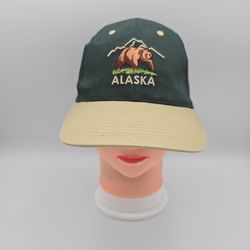 Vintage Alaska Shirt Company Embroidered Alaska Bear Adjustable SnapbackHat
