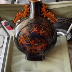 Vintage Chines Oversized Flask Very Cool