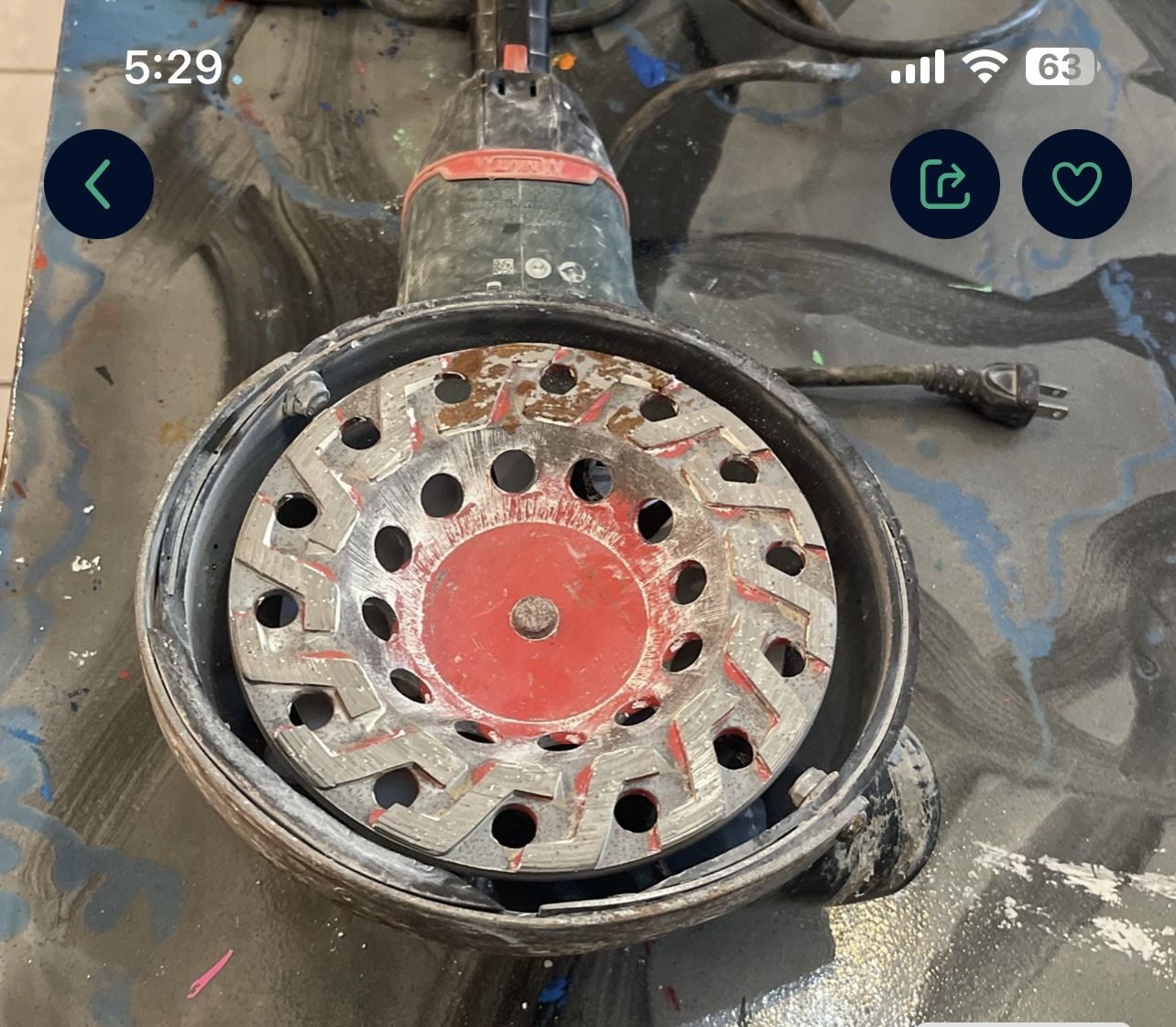 Concrete Grinder Epoxy Tools