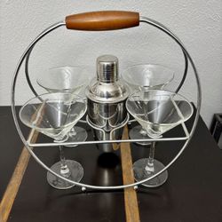 Crate & Barrel Martini Bar Set