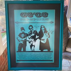 Signed G3 Framed Poster 